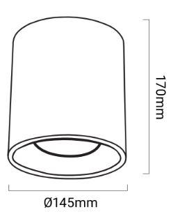 dimensions plafonnier led 40W